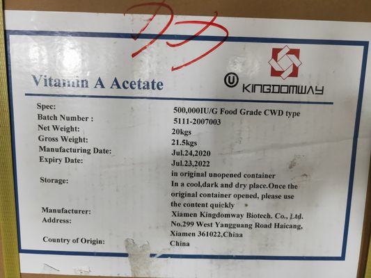 EINECS 200-673-2 Zmc Nhu Vitamin a 1 000 000iu/G Feed Grade for Customized Request