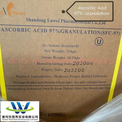 The content of active substances ＞90% Vitamin C DC97 Ascorbic Acid Luwei Nhu with Best