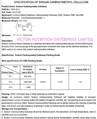 Carboxymethyl Cellulose CMC Best with Customized Request and EINECS 900-432-4