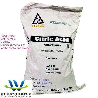 Efficiency Ctric Acid Anhydrous Formula C6h8o7 CAS 77-92-9 with Normal Storage Method