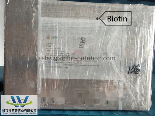 Raw Material Feed Additive D Biotin 2% for Normal Storage Method 12 Months Shelf Life