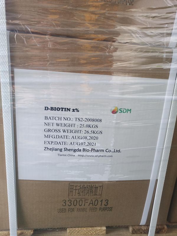 Animal Nutrition Vitamin B7 /Biotin 2% / Feed Grade Natural Resource CAS No. 58-85-5