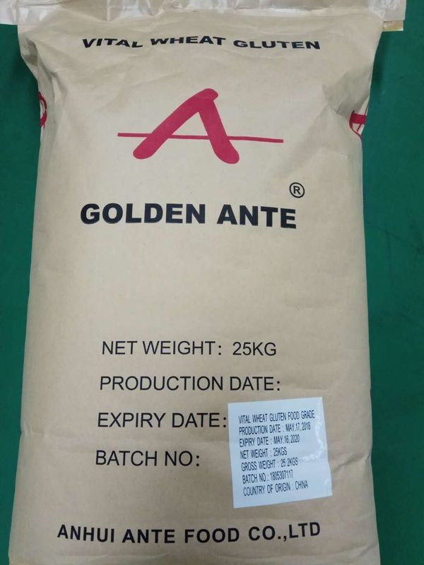 Vital Wheat Gluten Made in Directly Supply Shelf Life 12 Months CAS No. 8002-80-0