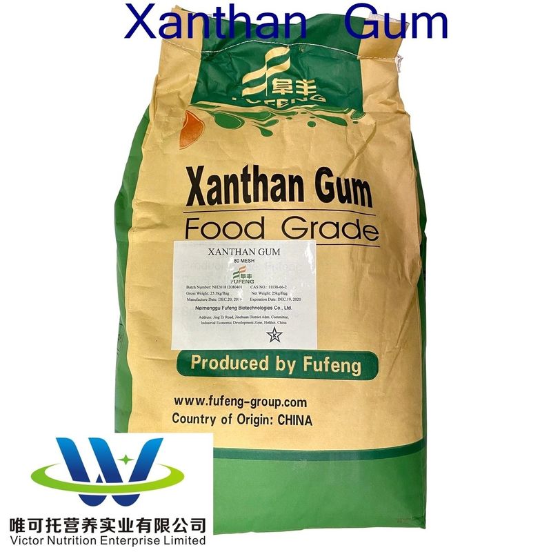 Xanthan Gum 80mesh/200mesh CAS 11138-66-2 for Food Additive Output 5000tons/Month