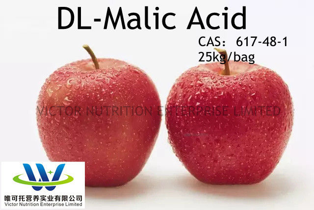 CAS 617-48-1/6915-15-7 Dl-Malic Acid with ISO Certification and Shelf Life 12 Months