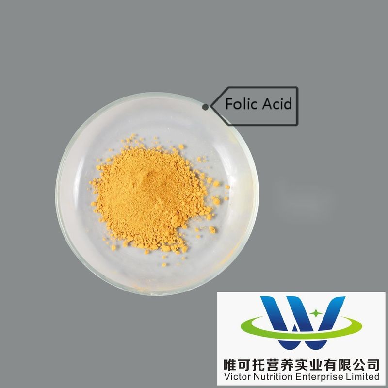 Paper Packaging Feed Grade Vitamin B9/Folic Acid for Feed Supplement＞90% Active Substances